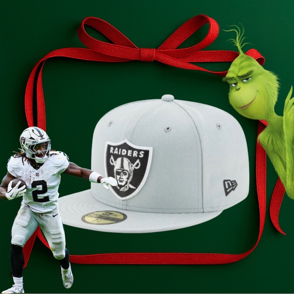 Brand New Raiders Gray Cap Fitted 7 1/2 “RARE” - Picture 5 of 5